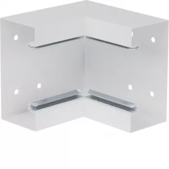 HAGER BRS651304 vws vnútorný roh zo základného profilu 68x130mm oceľový plech dopravná biela RAL 9016 BRS6513049016