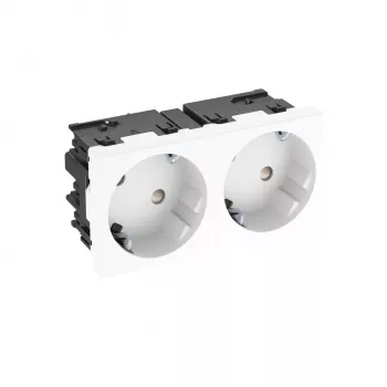 OBO BETTERMANN STD-D3SC RW2 zásuvka 33° 2-násobná Schuko Connect 45 6120483