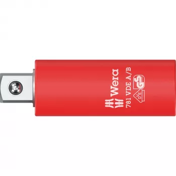 Wera 781 A/B VDE izolovaný adaptér nástrčného kľúča 1/4 palca štvorcový pohon s mechanickým zaistením 05024690001