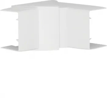 Hager LFF4006049016 nastaviteľný vnútorný roh pre LF/LFH 40x57 mm PVC káblový kanál, čistá biela