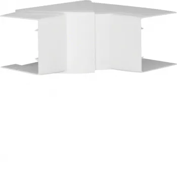 Hager LFF6006049016 vnútorný roh dopravná biela pre 60x60mm káblový kanál