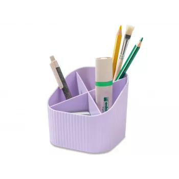 HAN X-LOOP držiak na perá pastelovo fialový plast 4 priehradky 11,1 x 11,1 x 10,5 cm (17238-887D)