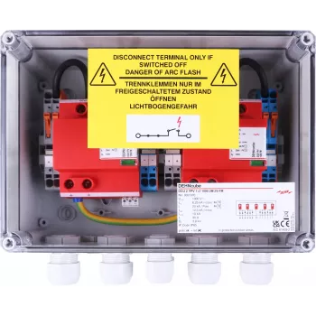 DEHN generátorová pripojovacia skriňa IP65, 2 MPPT, 2 stringy na MPPT, 1000 V DC (900976)