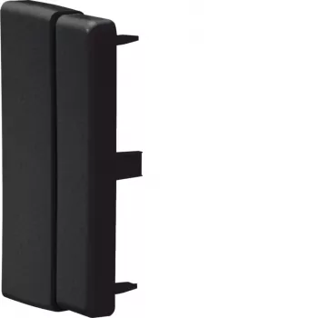 HAGER LFF6011069011 nastaviteľný koncový diel pre 60x110mm káblový kanál, grafitová čierna
