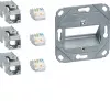 Hager Teha GMKSRJ45C6A3 Cat.6A tienený RJ45 pripojovací modul