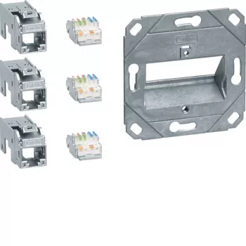 Hager Teha GMKSRJ45C6A3 Cat.6A tienený RJ45 pripojovací modul