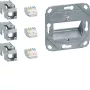 Hager Teha GMKSRJ45C6A3 Cat.6A tienený RJ45 pripojovací modul