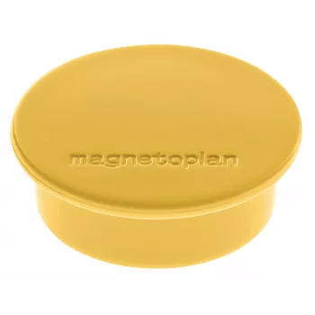 Magnetoplan Discofix Okrúhly magnet žltý, masívne feritové jadro, 2,2 kg prídržná sila 1662002