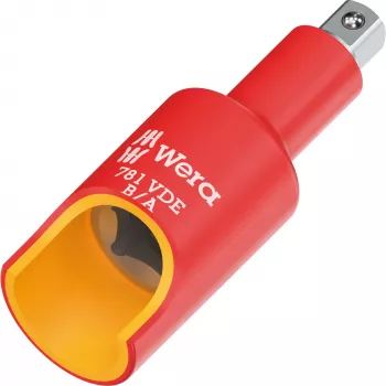Wera 781 B/A VDE izolovaný adaptér, 3/8 palca štvorcový pohon na 1/4 palca šesťhran, mechanické zaistenie 05024692001