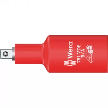 Wera 781 B/A VDE izolovaný adaptér, 3/8 palca štvorcový pohon na 1/4 palca šesťhran, mechanické zaistenie 05024692001