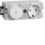 HAGER GS11009016 Schuko zásuvka s prepínačom, dopravná biela