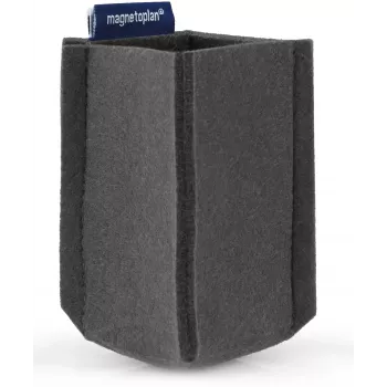 magnetoplan magnetoTray malý držiak na perá, sivý filc, 100% recyklovaný PET, magnetický 1227601