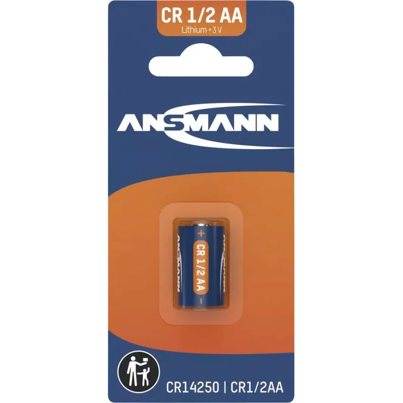 ANSMANN CR14250 1/2 AA lítium batéria 3V 900mAh (blistr) 1516-0253