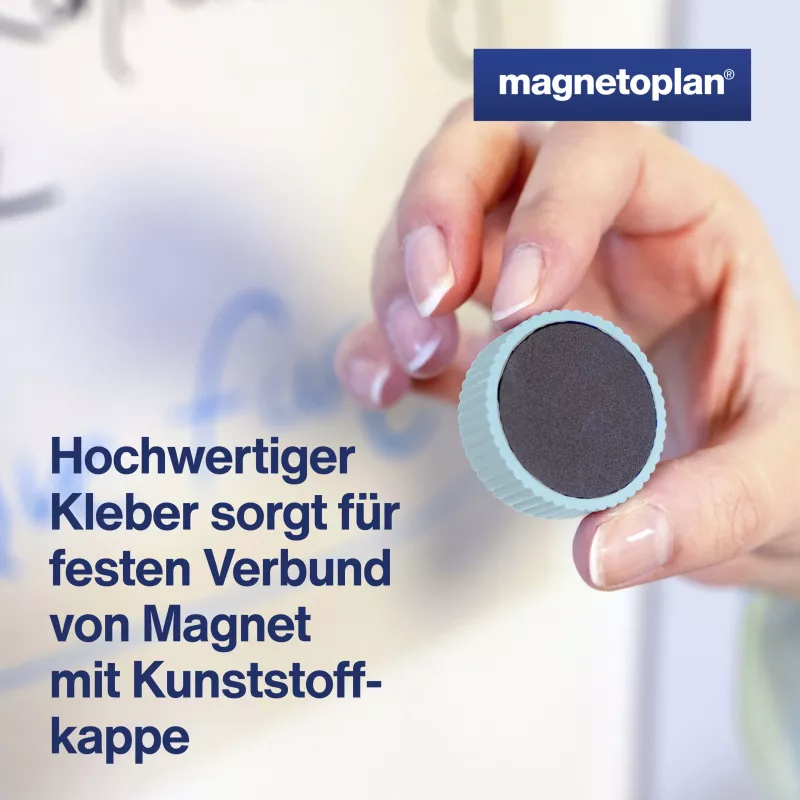 MAGNETOPLAN HOLTZ Discofix okrúhly magnet Magnum, modrý, plné feritové jadro, 2,0 kg prídržná sila (1660003)