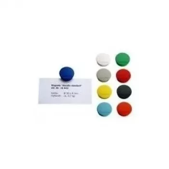 MAGNETOPLAN HOLTZ Discofix okrúhly magnet Standard žltý, feritové jadro, 0,7 kg prídržná sila, 30 mm priemer (1664202)