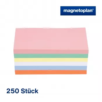 MAGNETOPLAN HOLTZ komunikačné karty obdĺžnikové 200 x 100 mm triedené farby (ružová, zelená, žltá, biela, modrá, oranžová) - 250 kariet 112501510
