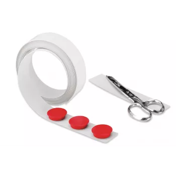 Magnetoplan magnetická páska biela samolepiaca 35 mm x 5 m flexibilná kovová páska na montáž 5705105