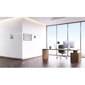Magnetoplan magnetická páska biela samolepiaca 35 mm x 5 m flexibilná kovová páska na montáž 5705105