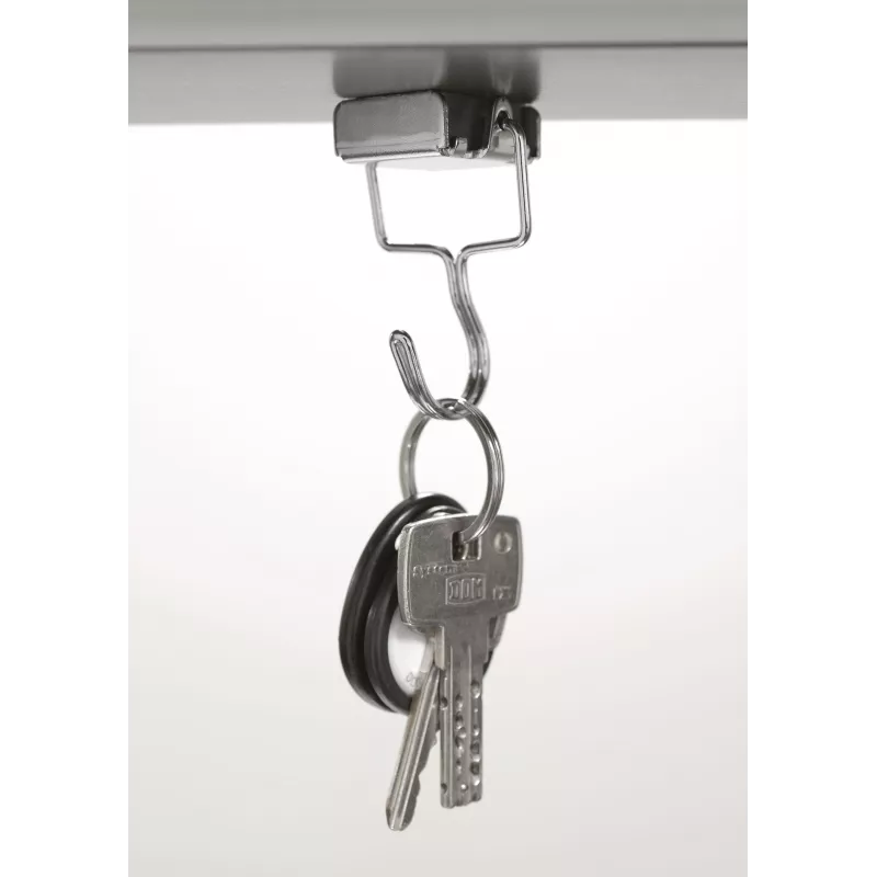 Magnetoplan kovový hákový magnet, strieborná, 28 x 30 mm, prídržná sila 1,5 kg, 1 ks (16667)