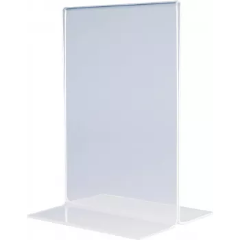 MAGNETOPLAN HOLTZ akrylový stojan na stôl DIN A3 na výšku krištáľovo číry obojstranný 297 x 420 mm (43115)