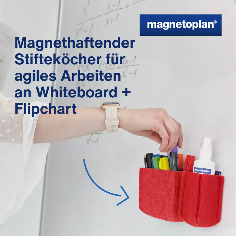 magnetoplan držiak na fixky magnetoTray big 1227706 červený (1227706)