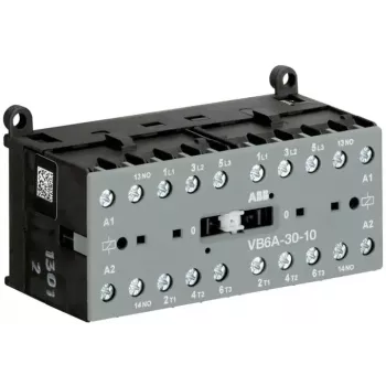 ABB reverzačný stýkač VB6A-30-10 220-240VAC 3-pólový 1NO 9A 4kW GJL1211911R8100