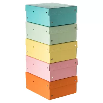 FALKEN PURE úložná krabica 1250 listov pastelové sortiment balenie 5 ks 18x25x10 cm 22001968000F