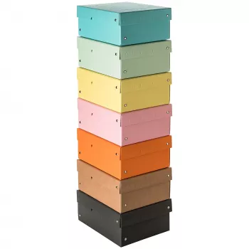 FALKEN PURE úložná krabica 1250 listov pastelové sortiment balenie 5 ks 18x25x10 cm 22001968000F