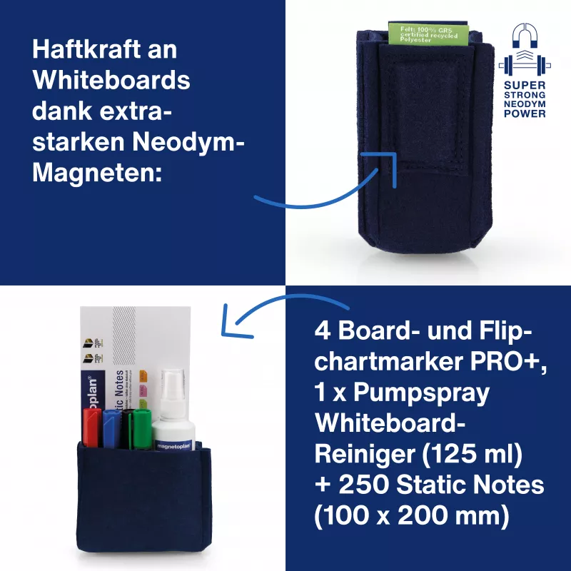 MAGNETOPLAN HOLTZ magnetoplan držiak na perá magnetoTray big 1227714 modrý