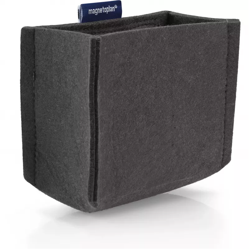 magnetoplan magnetoTray Medium sivý plstený držiak na perá, magnetický, zo 100% recyklovaných PET fliaš 1227701