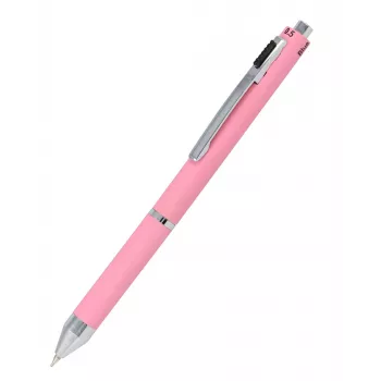 ONLINE 4-farebné guľôčkové pero Multipen Rose, červená/modrá/čierna/sivá 32075/3D