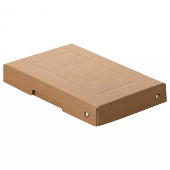 FALKEN PURE krabica na ukladanie 310 listov prírodne hnedá 12,0 x 18,5 x 2,5 cm, 1 ks 22001824000F