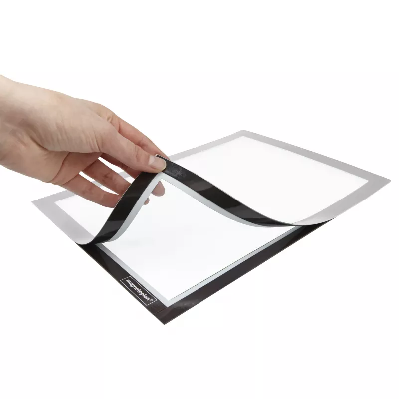 Magnetoplan Info Frame magnetofix DIN A3 strieborný, otvárací obojstranný samolepiaci rám 1132032