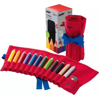 LAMY 3plus sada farebných ceruziek s strúhadlom (12 ceruziek, rôzne farby) 1226066