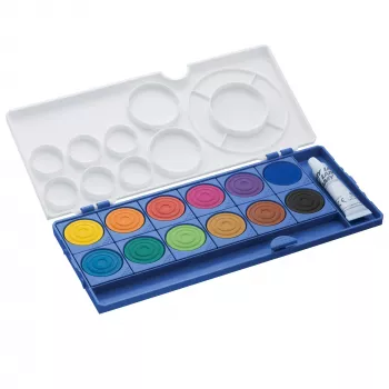 LAMY aquaplus vodové farby, 12 žiarivých farieb, modré puzdro 1222610