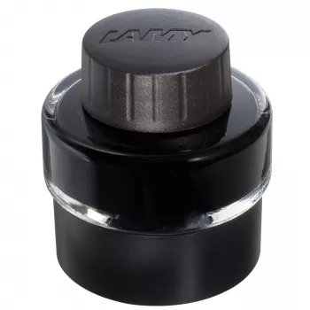 LAMY T51 fľaša atramentu pre plniace pero, čierna, 30 ml s integrovanou nádržkou na atrament a stojanom 1208925