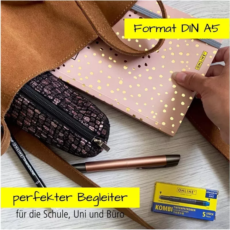 ONLINE Bullet Journal Spotlights Rose A5 bodkovaný softcover viacfarebný 70042