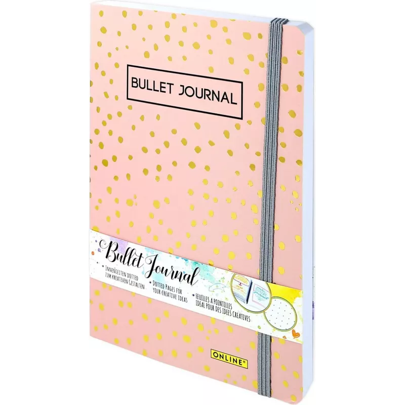 ONLINE Bullet Journal Spotlights Rose A5 bodkovaný softcover viacfarebný 70042