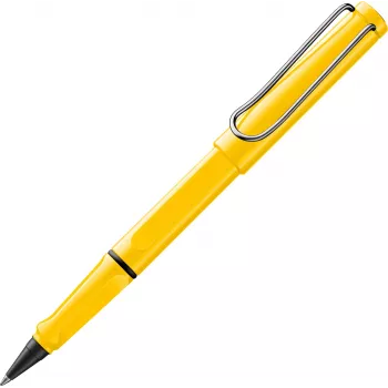 LAMY safari rollerové pero žlté lesklé s ergonomickým gripom a kovovým klipom 1240180