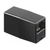 GoodConnections Alcasa MOD8-GC tienený RJ45 spojka, Cat.6, konektor samica na konektor samica, čierna