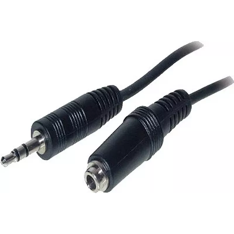 Good Connections AS-35V2 audio predlžovací kábel 3,5 mm jack konektor samec na konektor samica 2 m čierny