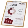 FALKEN PURE Nature Podložka s klipom A4, kartón, hnedá 15072600000F