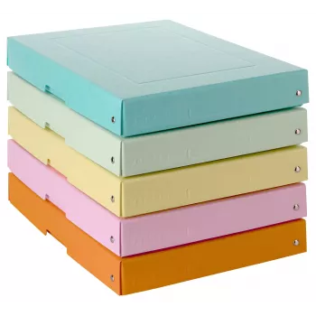 FALKEN PURE úložná škatuľa 500 listov pastelová sortiment 24 x 32 x 4 cm, 5 ks 22001952000F