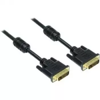 Good Connections DVI-D Dual Link kábel 24+1 konektor samec na konektor samec, pozlátené kontakty, feritové jadro, čierny, 1,8m (4310-DG2)