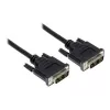 GoodConnections DVI-D Single Link kábel 18+1 konektor samec na konektor samec, 1,8m, čierny, pozlátený, dvojito tienený, HDCP, 1920x1200 4310-DD2