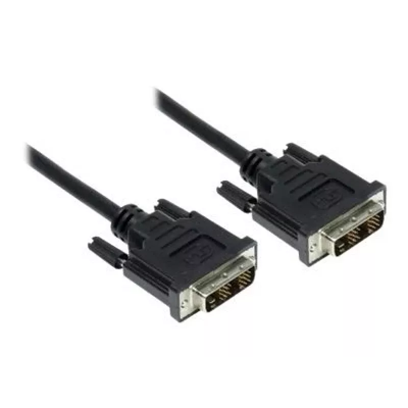 GoodConnections DVI-D Single Link kábel 18+1 konektor samec na konektor samec, 1,8m, čierny, pozlátený, dvojito tienený, HDCP, 1920x1200 4310-DD2