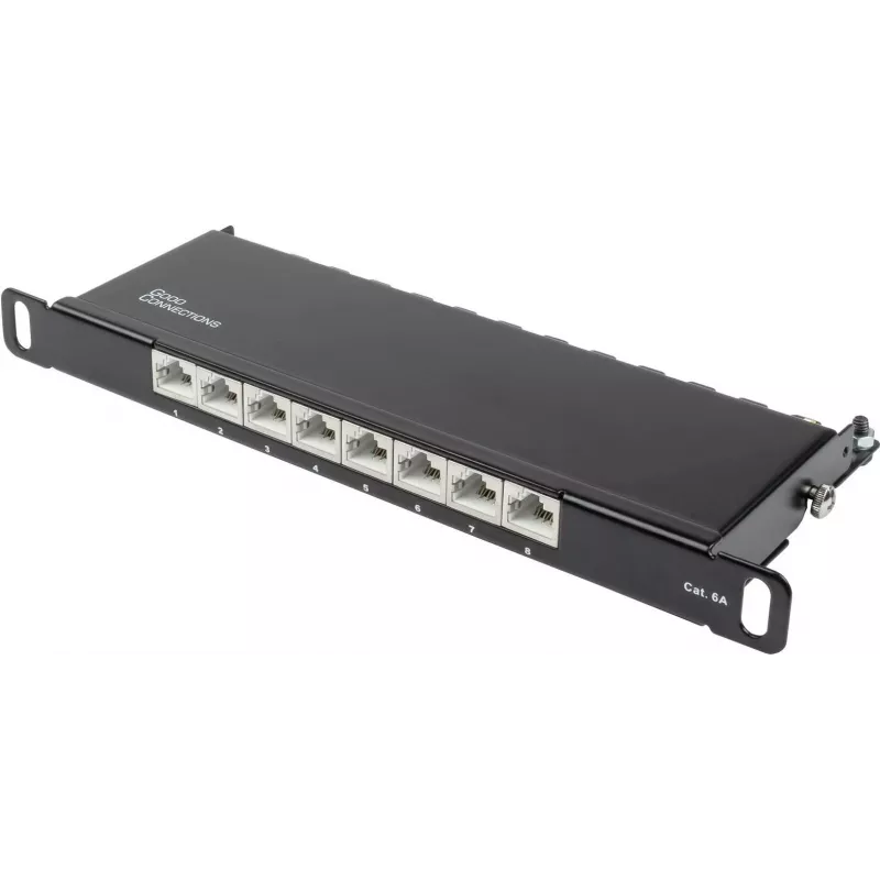 GoodConnections Alcasa GC-N0130 Cat6a tienený RJ45 Keystone modul - 10GbE, 22-26 AWG, čierny