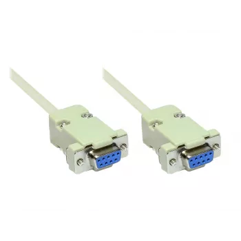 GoodConnections RS-232 sériový kábel DB9 konektor samica na DB9 konektor samica 1:1, 1,8 m 4609-FF2