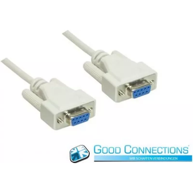 Good Connections 4609-FF2 sériový kábel, 9-pinová zásuvka na zásuvku 1:1, 1,8 m