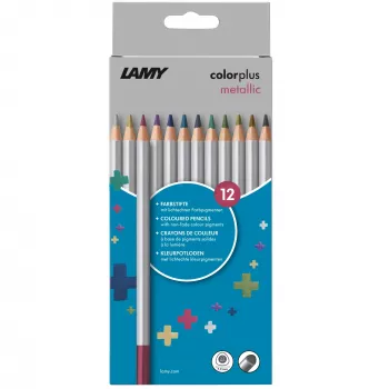 LAMY colorplus metallic pastelky, miešané metalické farby, balenie 12 ks (1235192)
